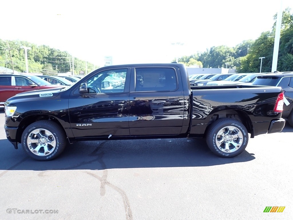 Diamond Black Crystal Pearl 2024 Ram 1500 Big Horn Crew Cab 4x4 Exterior Photo #146512215