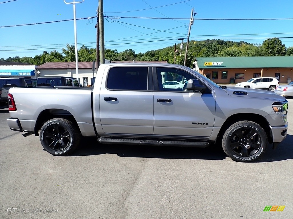 Billet Silver Metallic 2023 Ram 1500 Big Horn Night Edition Crew Cab 4x4 Exterior Photo #146513659