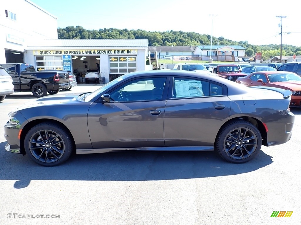 2023 Charger GT Blacktop AWD - Granite Pearl / Black photo #2