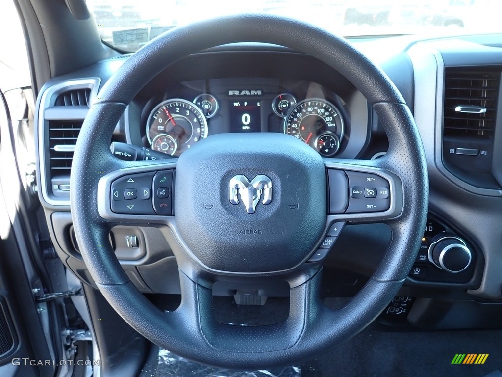 2024 Ram 1500 Tradesman Crew Cab 4x4 Black Steering Wheel Photo #146513962