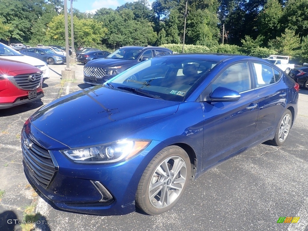2017 Elantra Limited - Electric Blue / Black photo #1