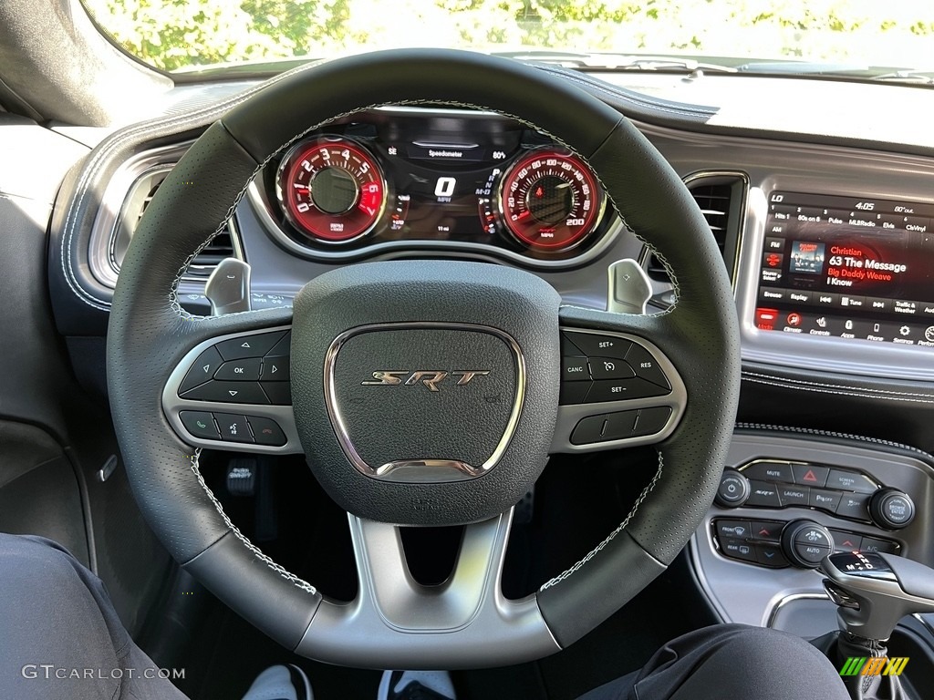 2023 Dodge Challenger SRT Hellcat JailBreak Black Steering Wheel Photo #146514796