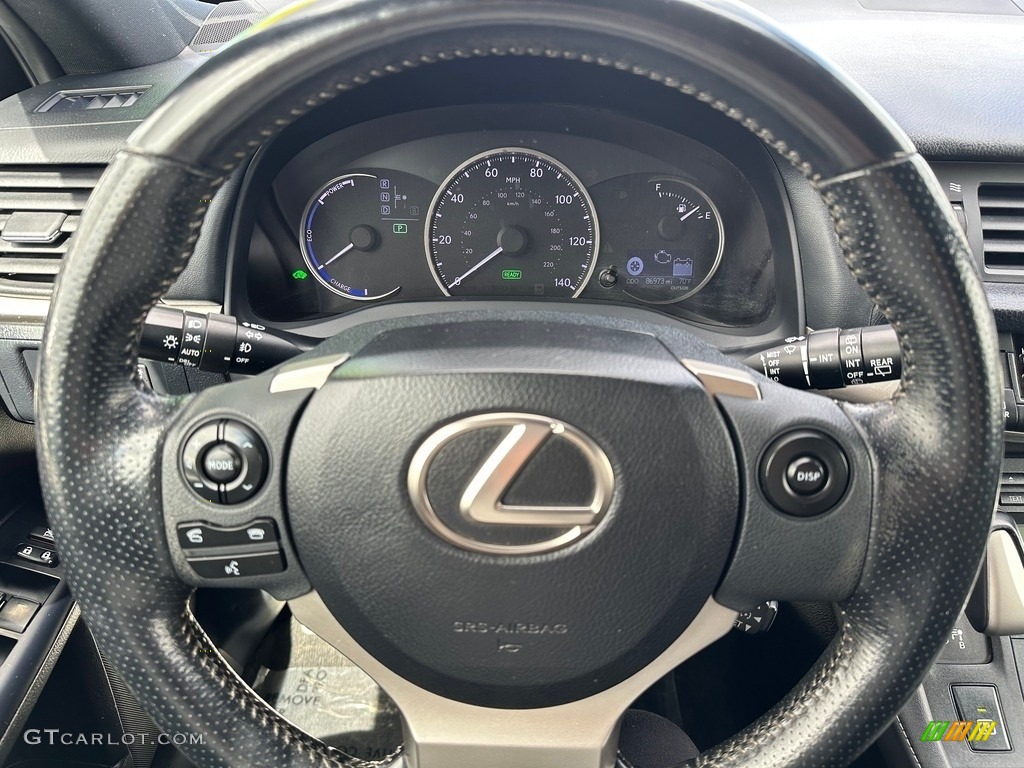 2015 CT 200h Hybrid - Nebula Gray Pearl / Black photo #8
