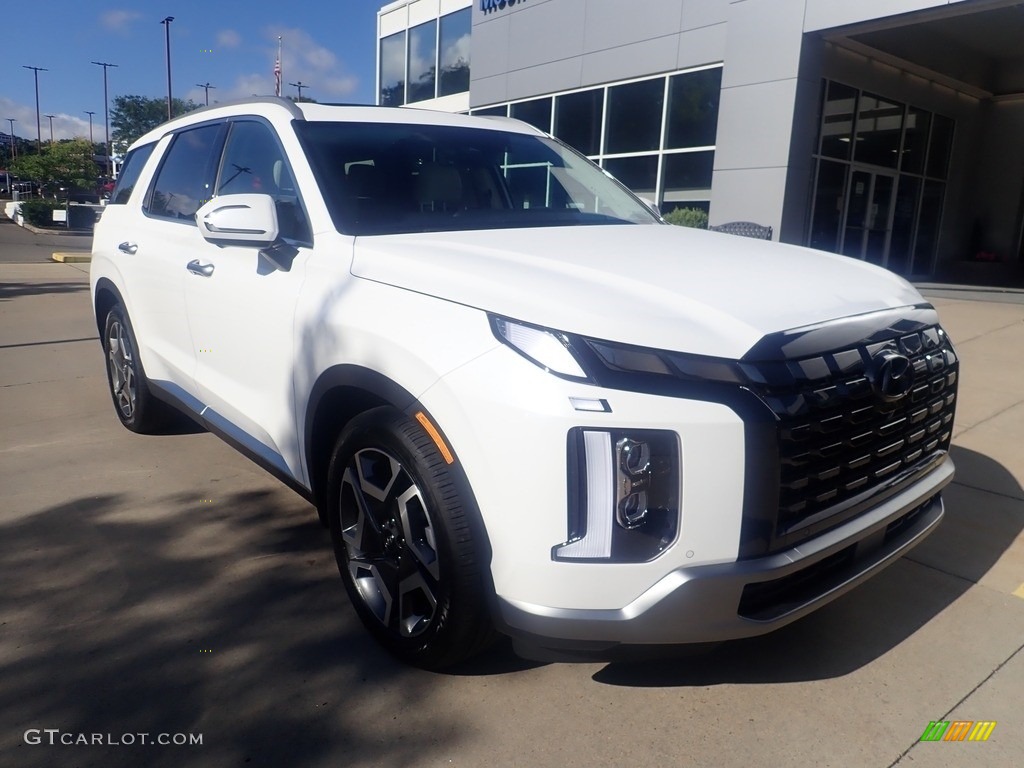 2024 Palisade Limited AWD - Hyper White / Navy/Beige photo #9