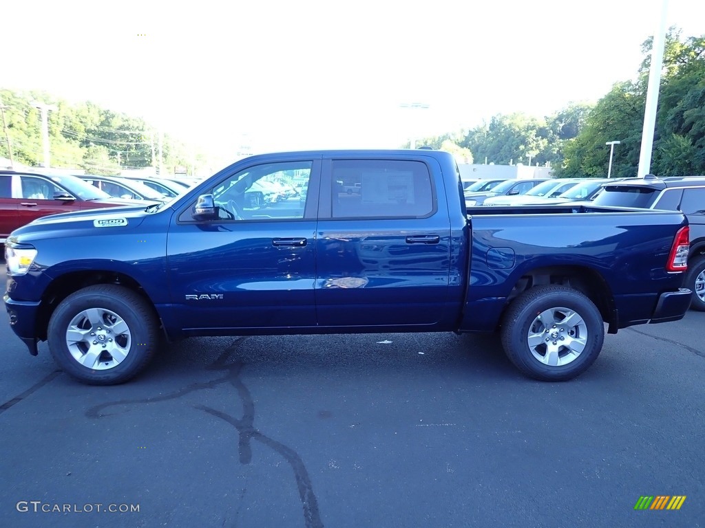 Patriot Blue Pearl 2024 Ram 1500 Big Horn Crew Cab 4x4 Exterior Photo #146515379