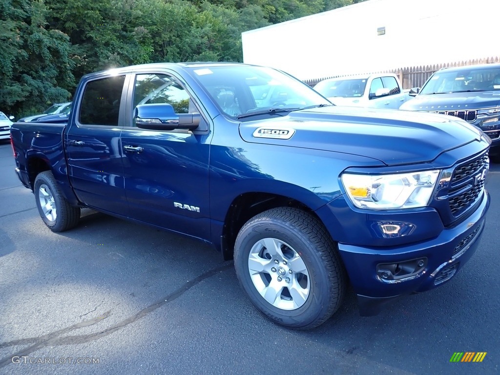 Patriot Blue Pearl 2024 Ram 1500 Big Horn Crew Cab 4x4 Exterior Photo #146515468