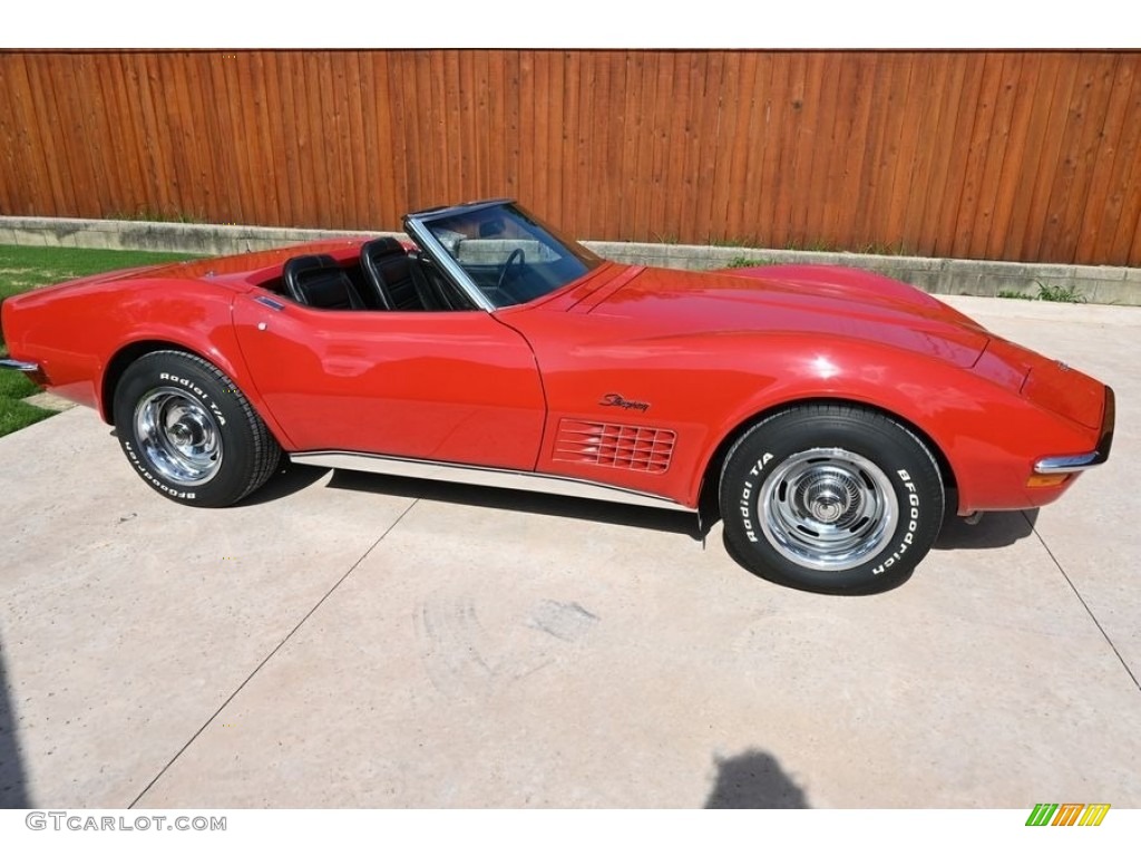 Mille Miglia Red 1972 Chevrolet Corvette Stingray Convertible Exterior Photo #146516138