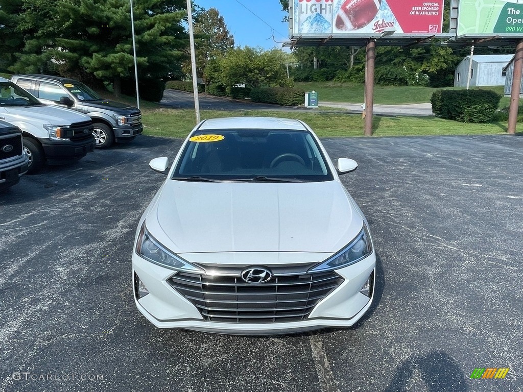 2019 Elantra SE - Quartz White Pearl / Black photo #8