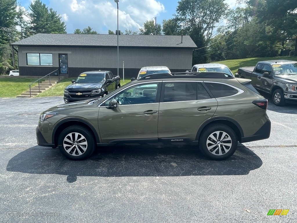 2022 Outback 2.5i Premium - Autumn Green Metallic / Slate Black photo #1