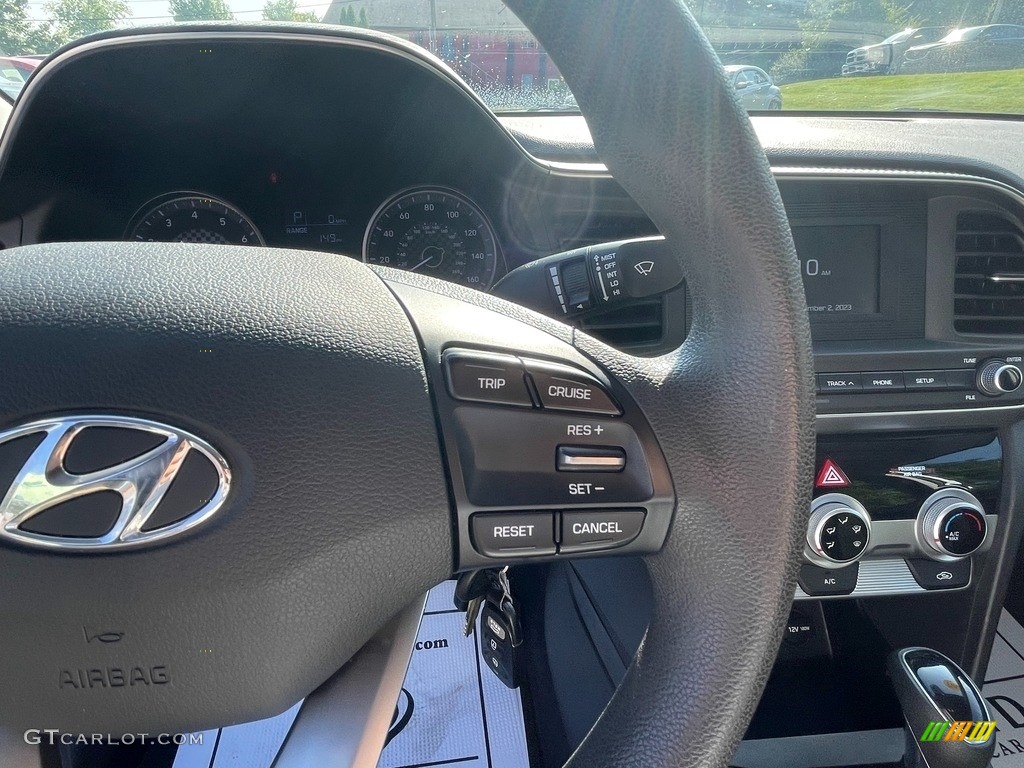 2019 Elantra SE - Quartz White Pearl / Black photo #22