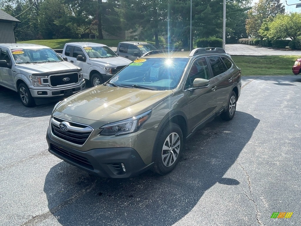 2022 Outback 2.5i Premium - Autumn Green Metallic / Slate Black photo #2
