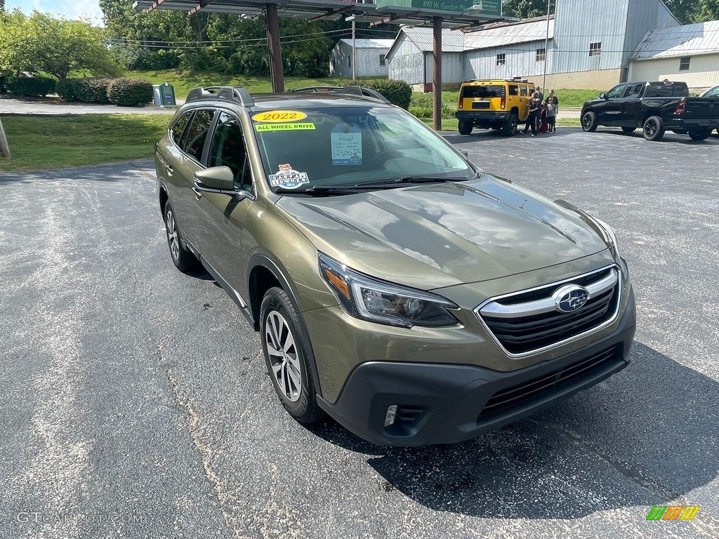 2022 Outback 2.5i Premium - Autumn Green Metallic / Slate Black photo #8