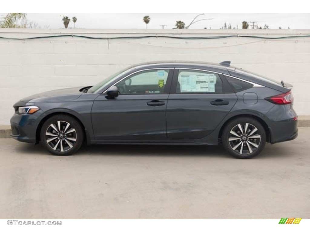 Meteorite Gray Metallic 2024 Honda Civic EX-L Hatchback Exterior Photo #146517017