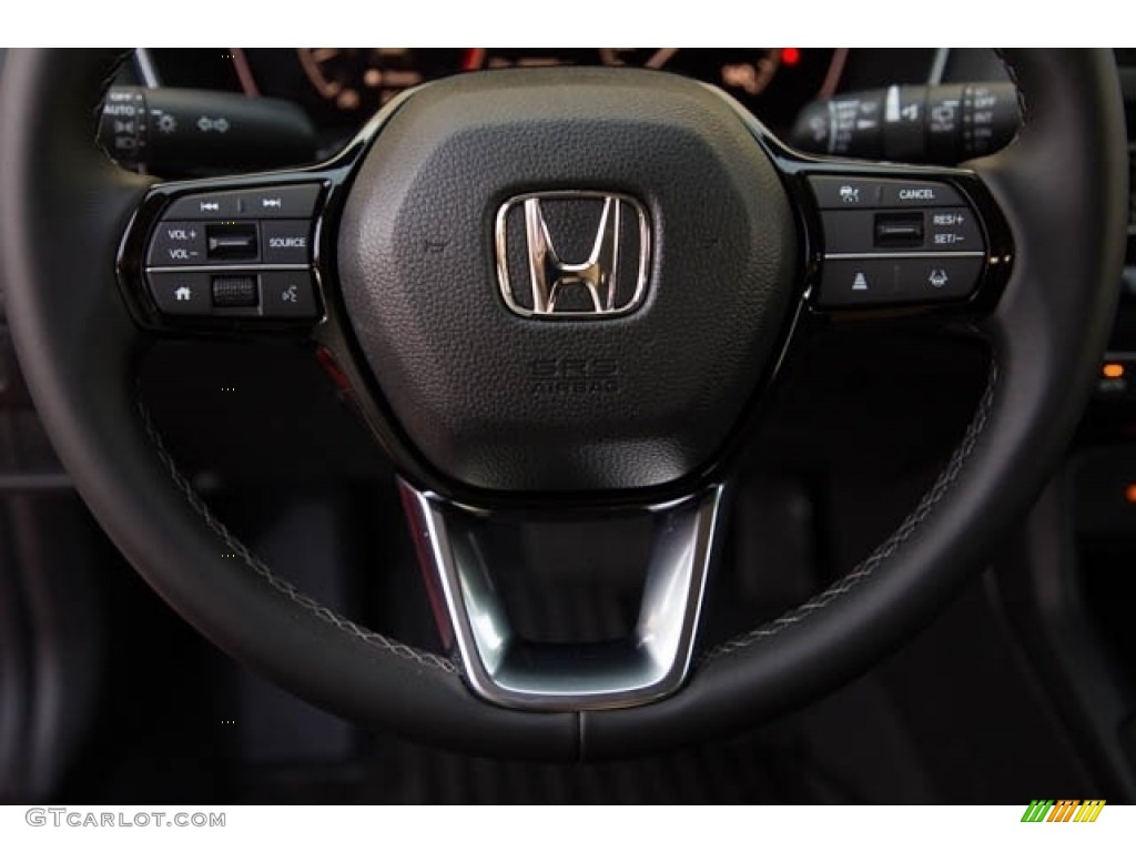 2024 Honda Civic EX-L Hatchback Gray Steering Wheel Photo #146517216