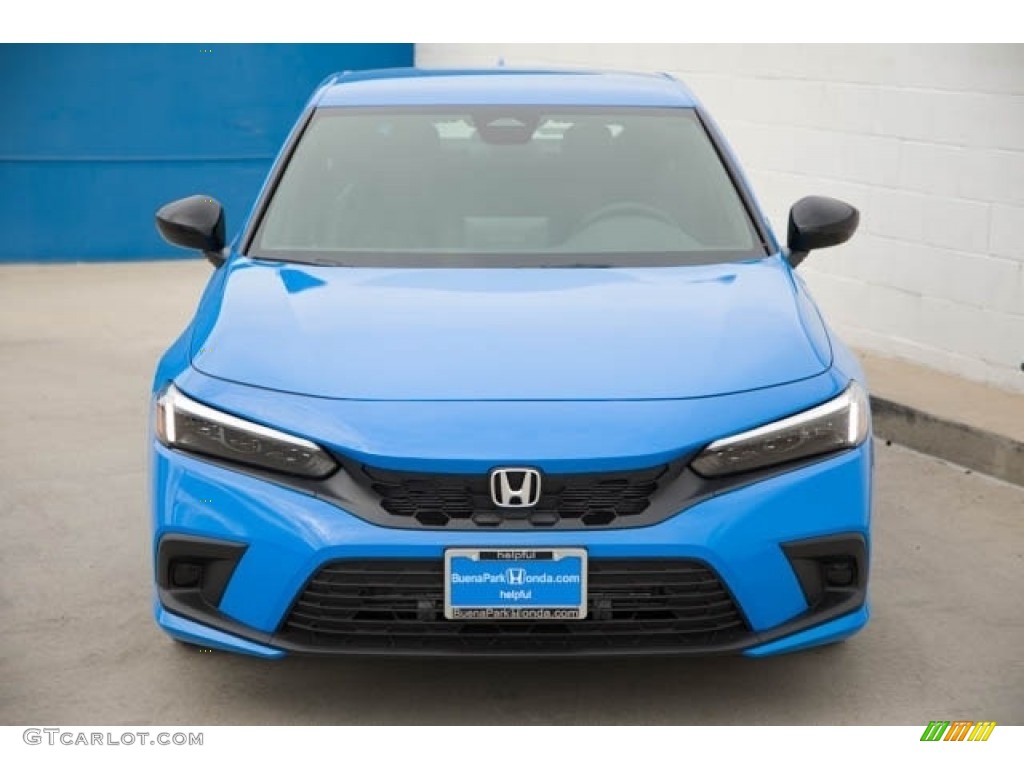 2024 Civic Sport Hatchback - Boost Blue Pearl / Black photo #3