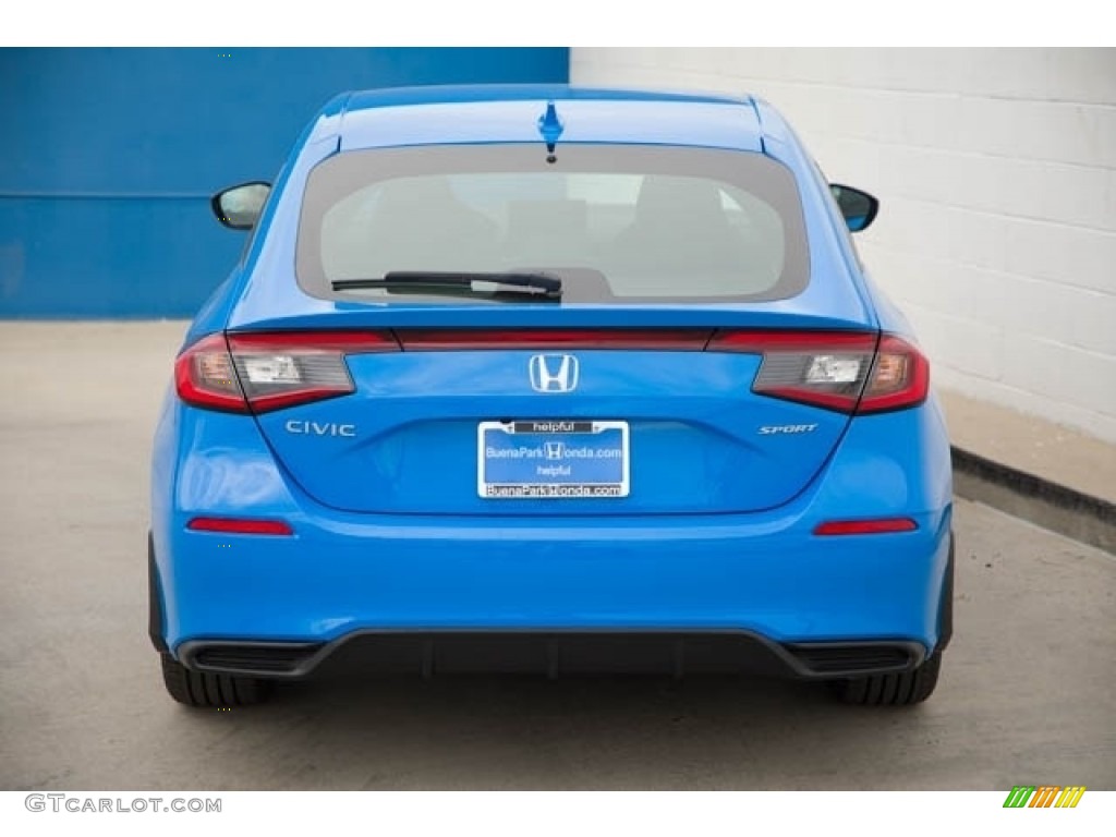 2024 Boost Blue Pearl Honda Civic Sport Hatchback 146516389 Photo 5