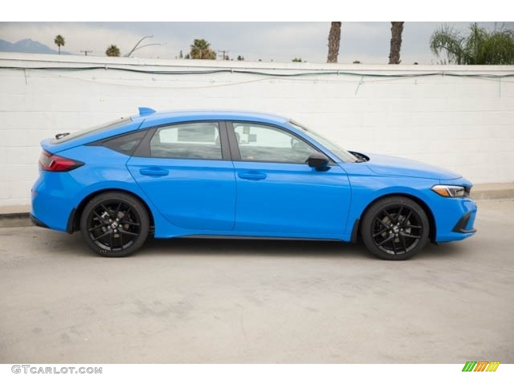 Boost Blue Pearl 2024 Honda Civic Sport Hatchback Exterior Photo #146517518