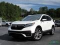 Platinum White Pearl 2021 Honda CR-V Touring AWD Hybrid Exterior