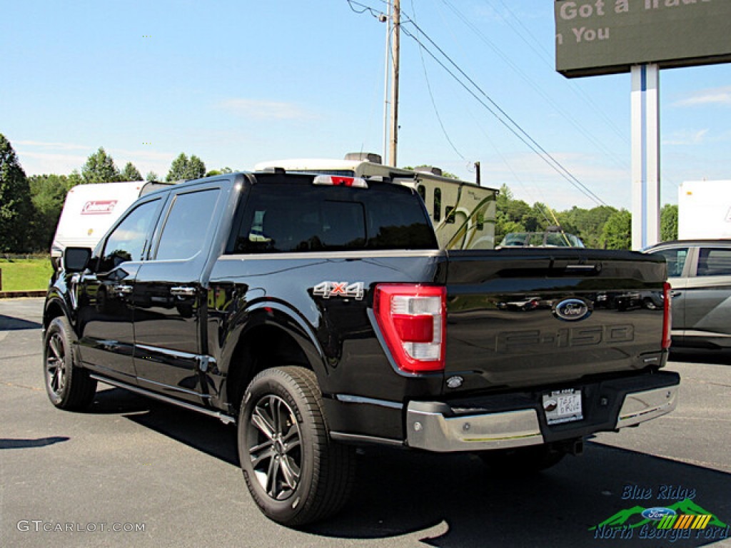 2021 F150 Lariat SuperCrew 4x4 - Agate Black / Black photo #3