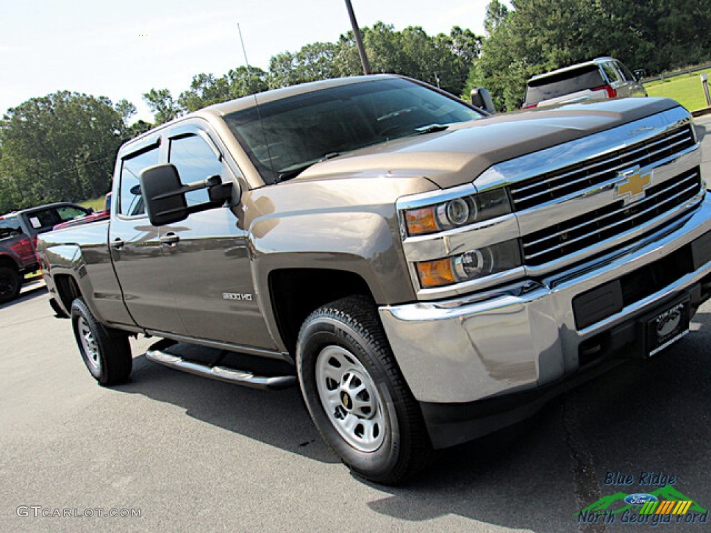 2015 Silverado 3500HD WT Crew Cab 4x4 - Brownstone Metallic / Jet Black/Dark Ash photo #29