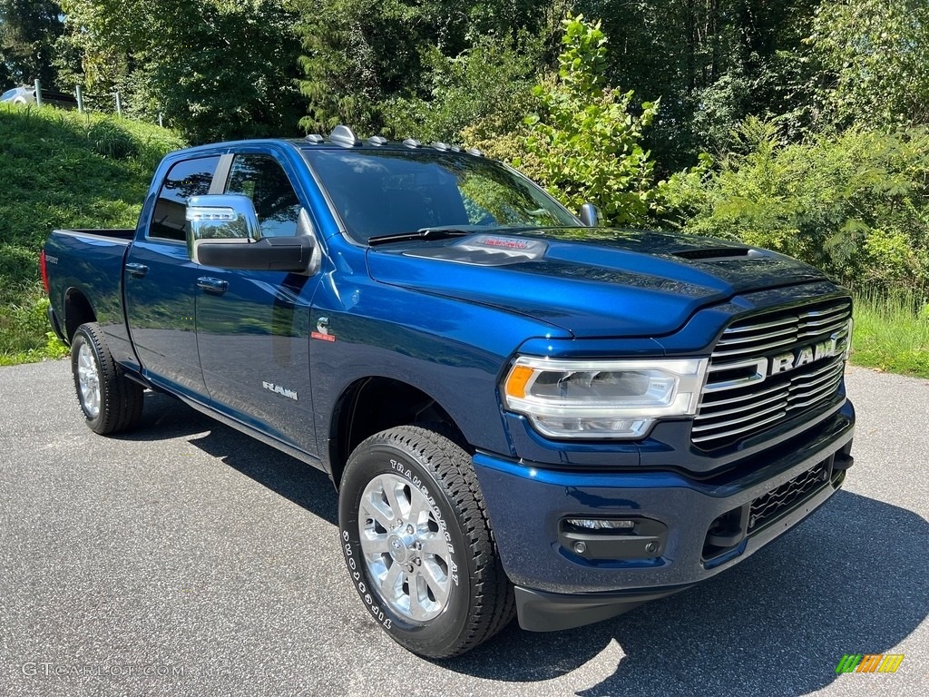 Patriot Blue Pearl 2024 Ram 2500 Laramie Crew Cab 4x4 Exterior Photo #146518639