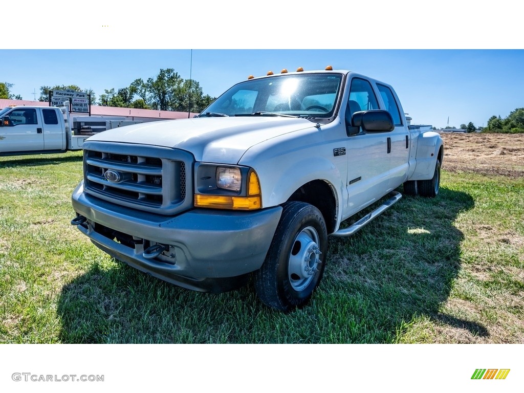 2001 F350 Super Duty XL Crew Cab - Oxford White / Medium Parchment photo #8