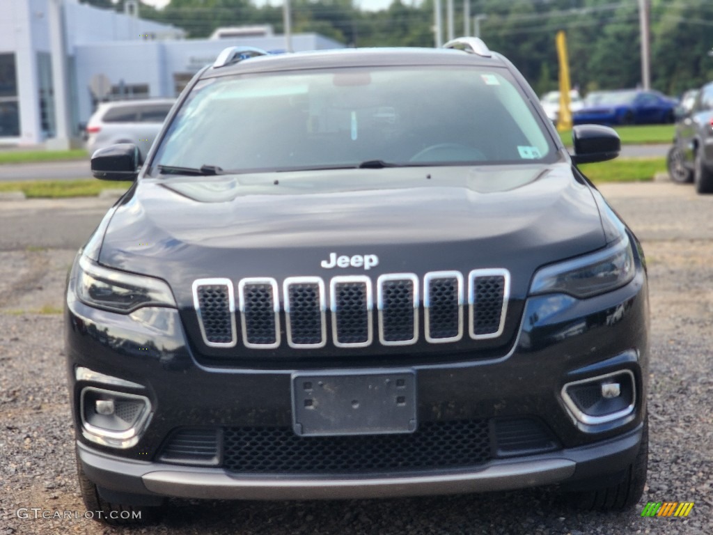 2020 Cherokee Limited 4x4 - Diamond Black Crystal Pearl / Black photo #2