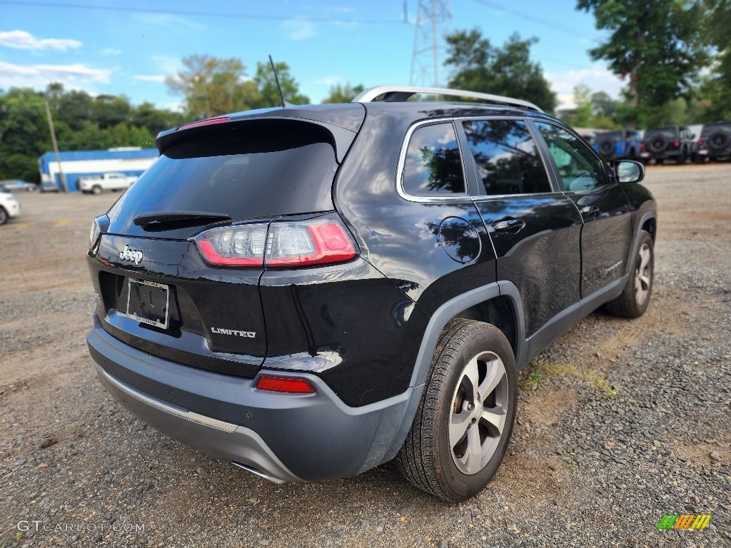 2020 Cherokee Limited 4x4 - Diamond Black Crystal Pearl / Black photo #3