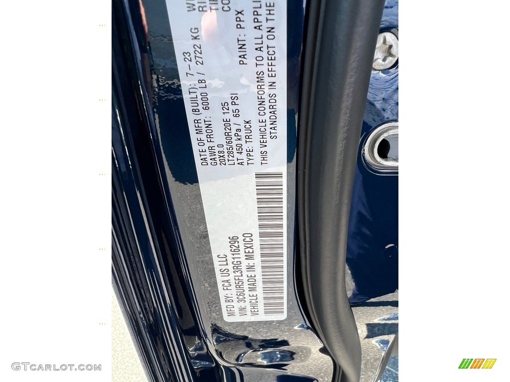 2024 Ram 2500 Laramie Crew Cab 4x4 Color Code Photos