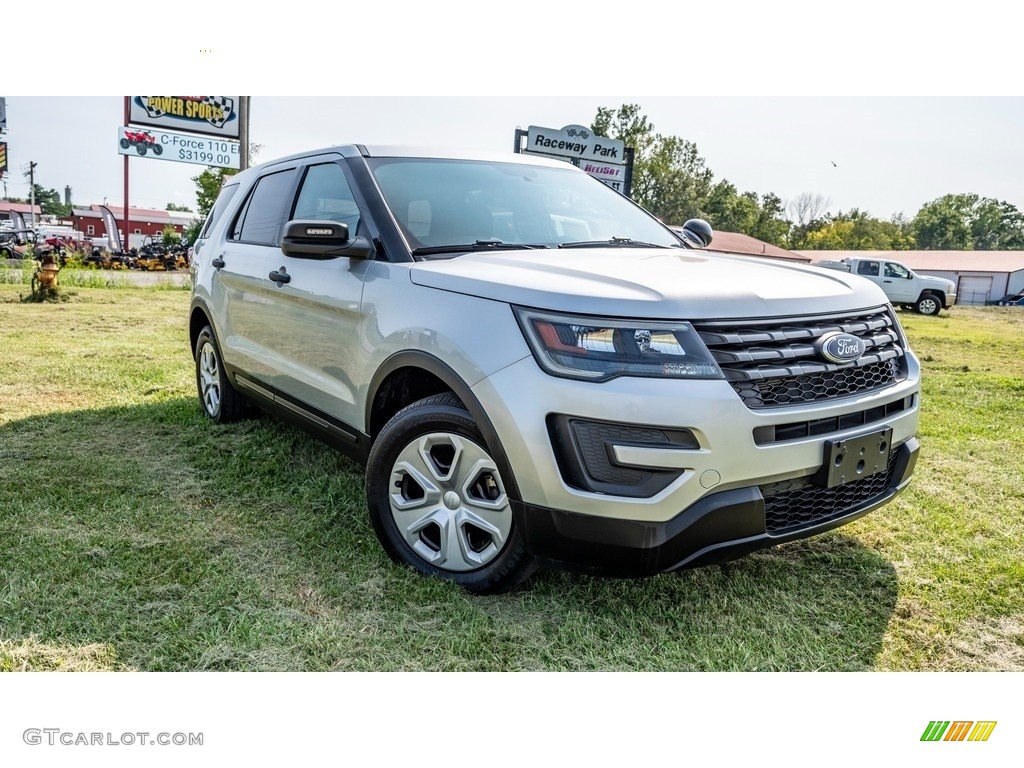 2018 Explorer Police Interceptor AWD - Ingot Silver / Ebony Black photo #1