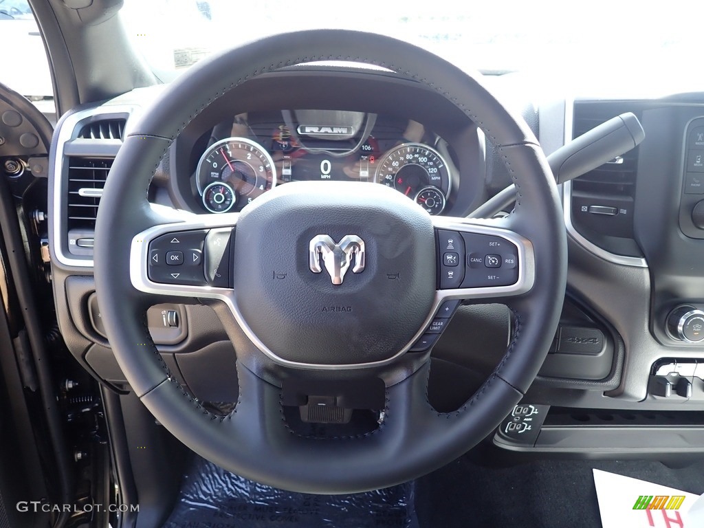 2024 3500 Big Horn Crew Cab 4x4 - Diamond Black Crystal Pearl / Diesel Gray/Black photo #19