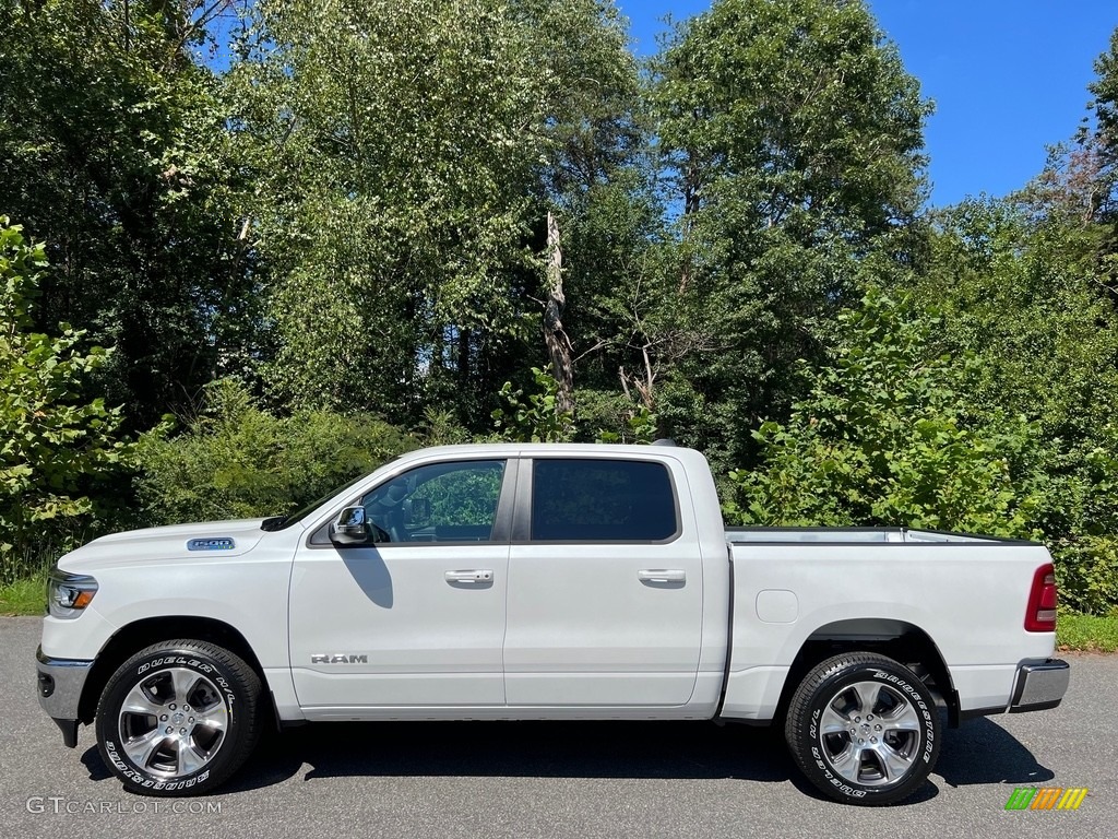 2024 1500 Laramie Crew Cab 4x4 - Ivory White Tri-Coat Pearl / Black photo #1