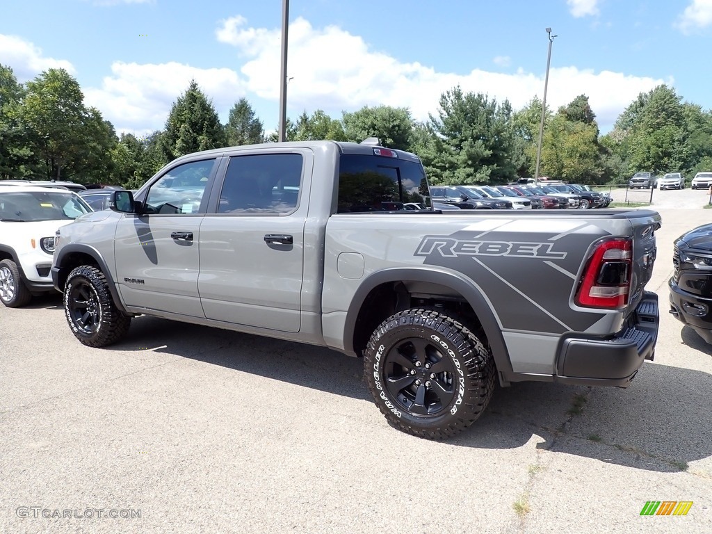 Ceramic Gray 2023 Ram 1500 Rebel Crew Cab 4x4 Exterior Photo #146519846