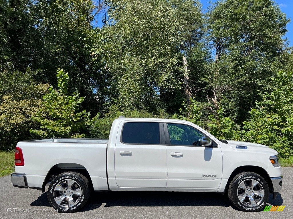 2024 1500 Laramie Crew Cab 4x4 - Ivory White Tri-Coat Pearl / Black photo #5