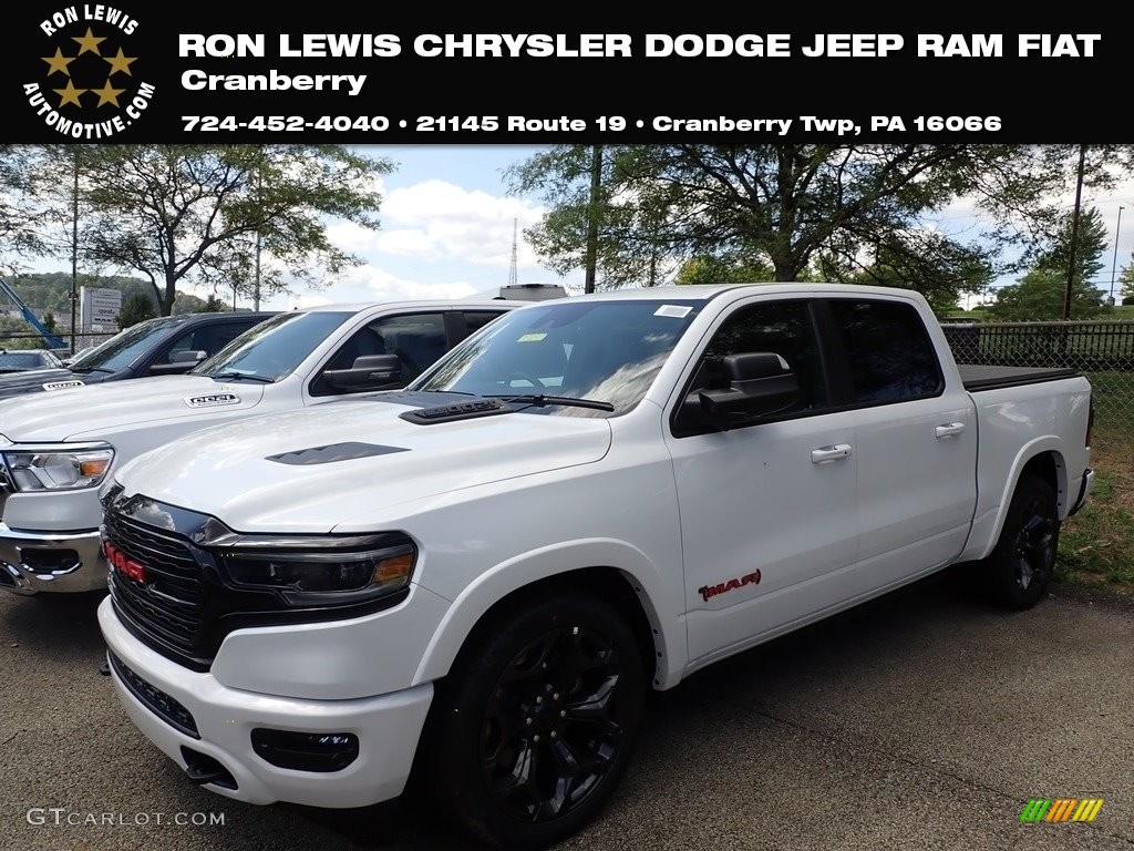 2023 1500 Limited Red Edition Crew Cab 4x4 - Ivory White Tri-Coat Pearl / Black photo #1