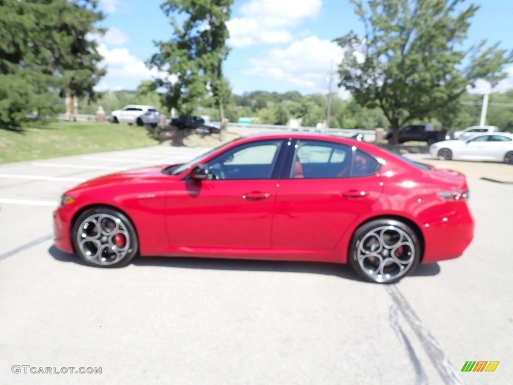 2024 Giulia Veloce AWD - Alfa Rosso (Red) / Black/Red photo #2