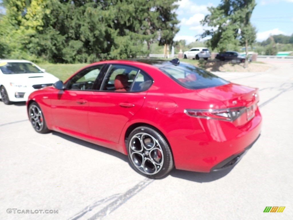 2024 Giulia Veloce AWD - Alfa Rosso (Red) / Black/Red photo #3