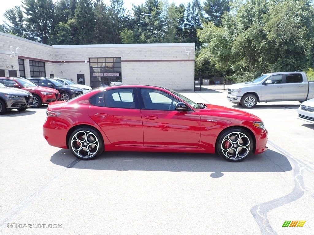 2024 Giulia Veloce AWD - Alfa Rosso (Red) / Black/Red photo #6