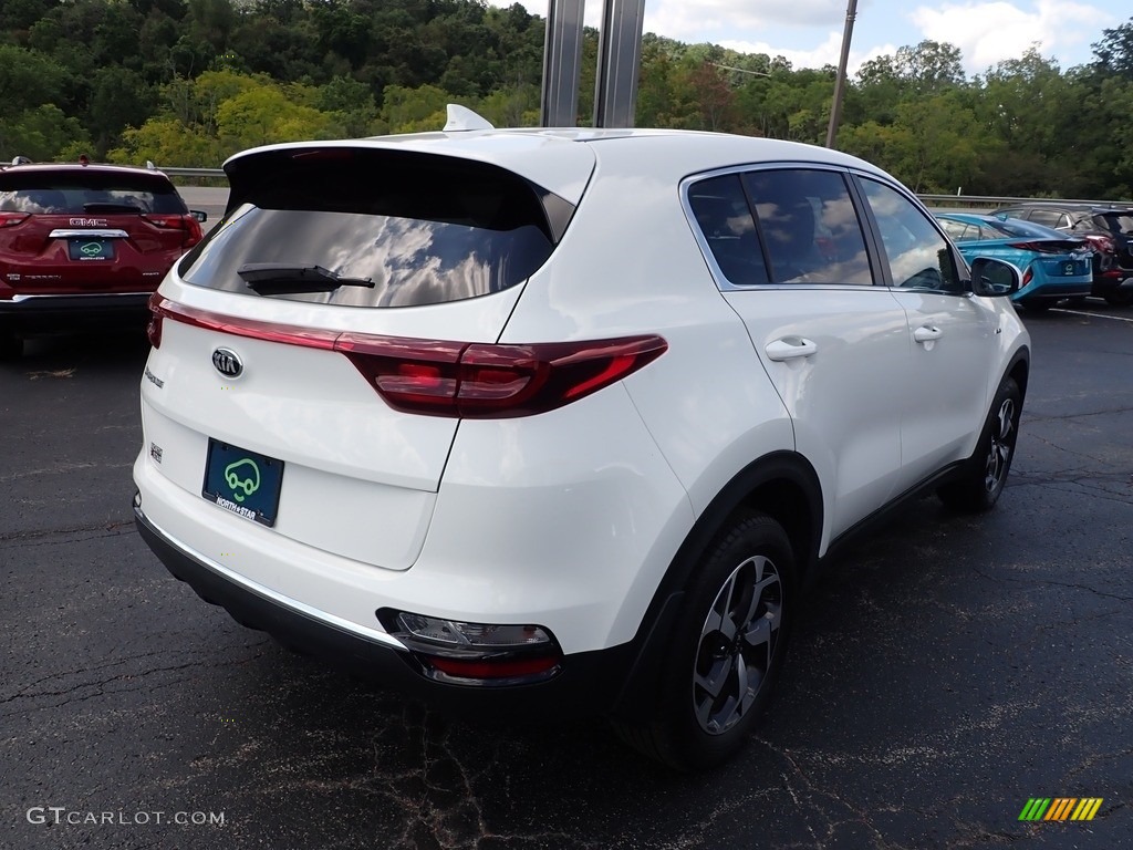 2020 Sportage LX AWD - Clear White / Black photo #6