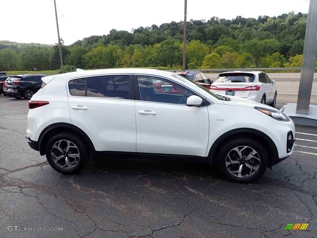 2020 Sportage LX AWD - Clear White / Black photo #8