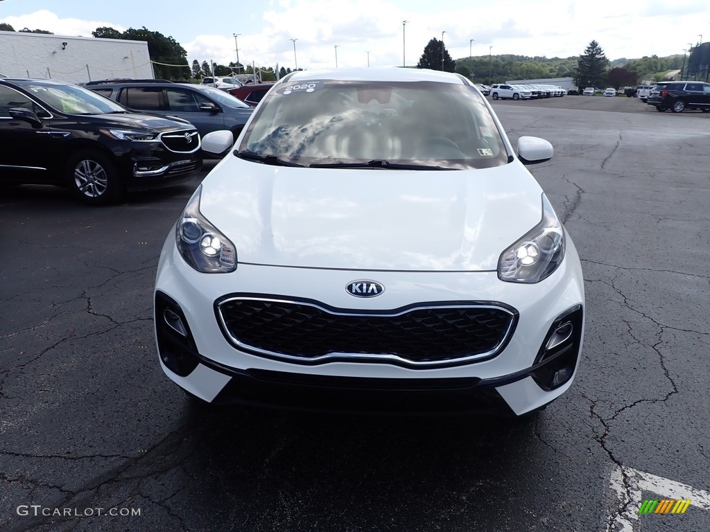 2020 Sportage LX AWD - Clear White / Black photo #11