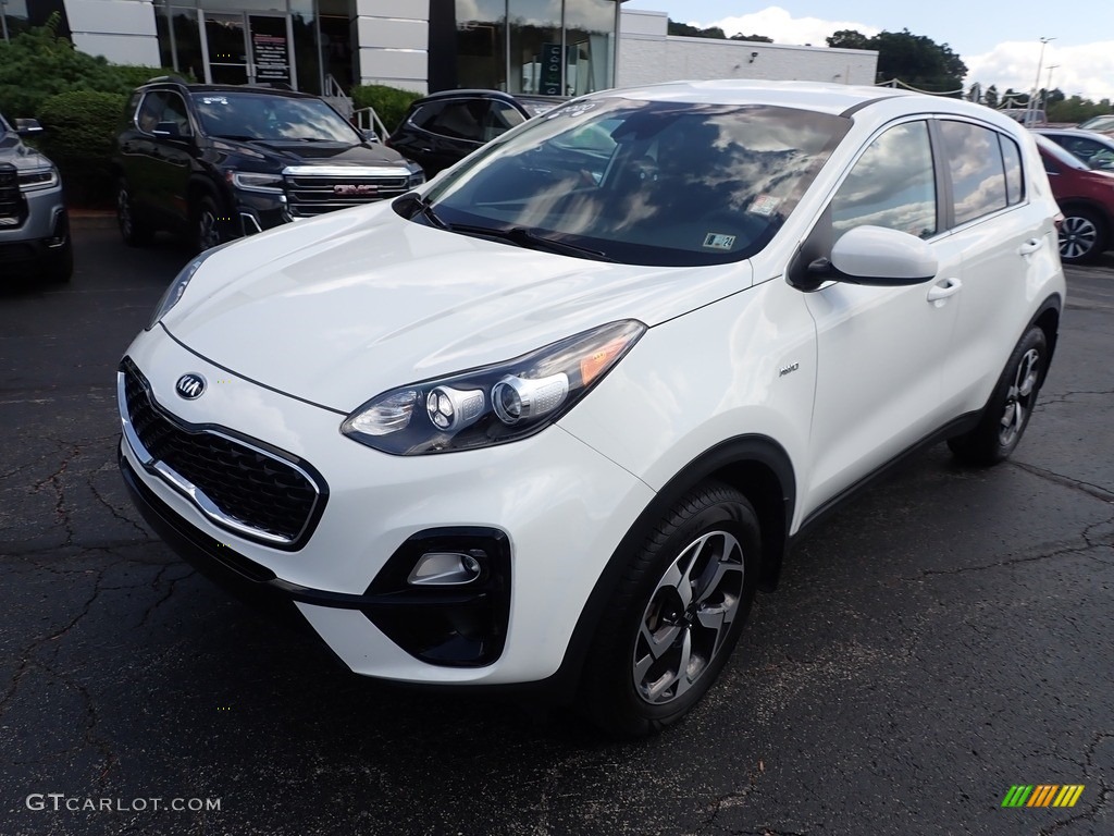 2020 Sportage LX AWD - Clear White / Black photo #12