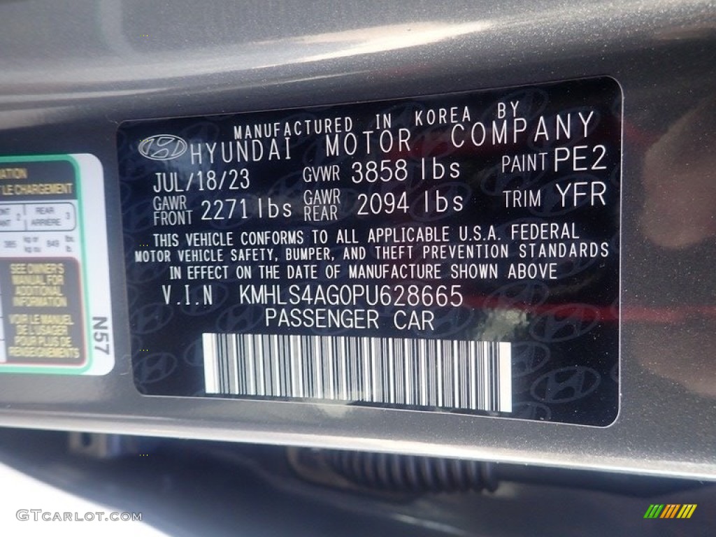 2023 Elantra SEL - Ecotronic Gray / Medium Gray photo #18