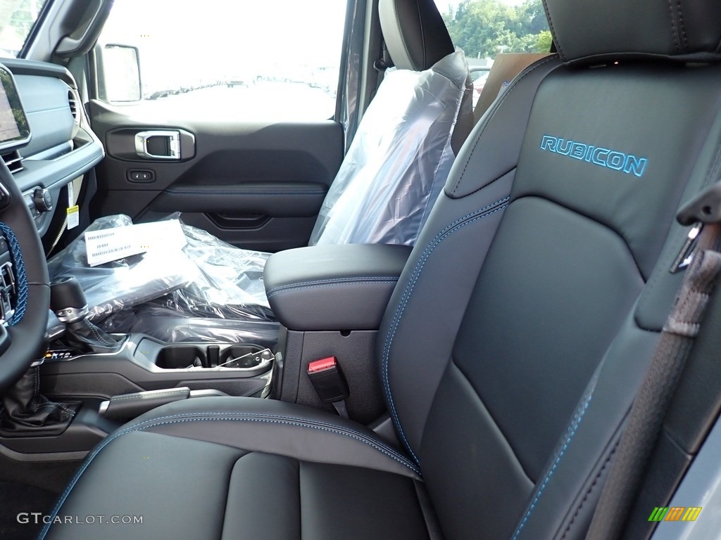 Black Interior 2024 Jeep Wrangler 4-Door Rubicon X 4xe Hybrid Photo #146521973
