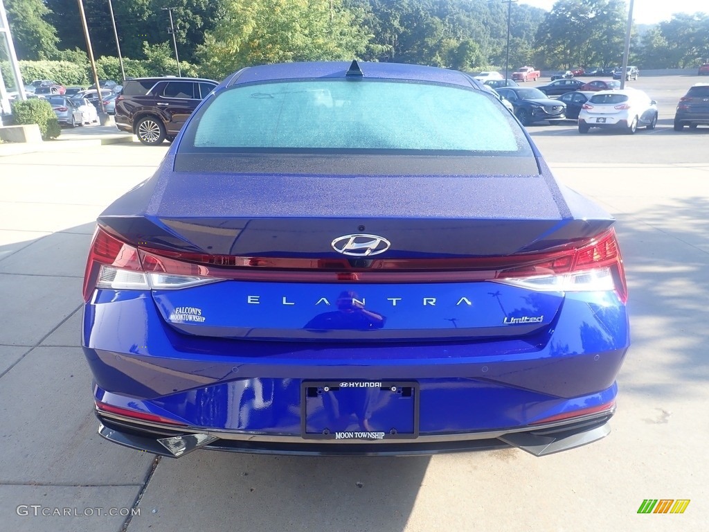 2023 Elantra Limited - Intense Blue / Black photo #3