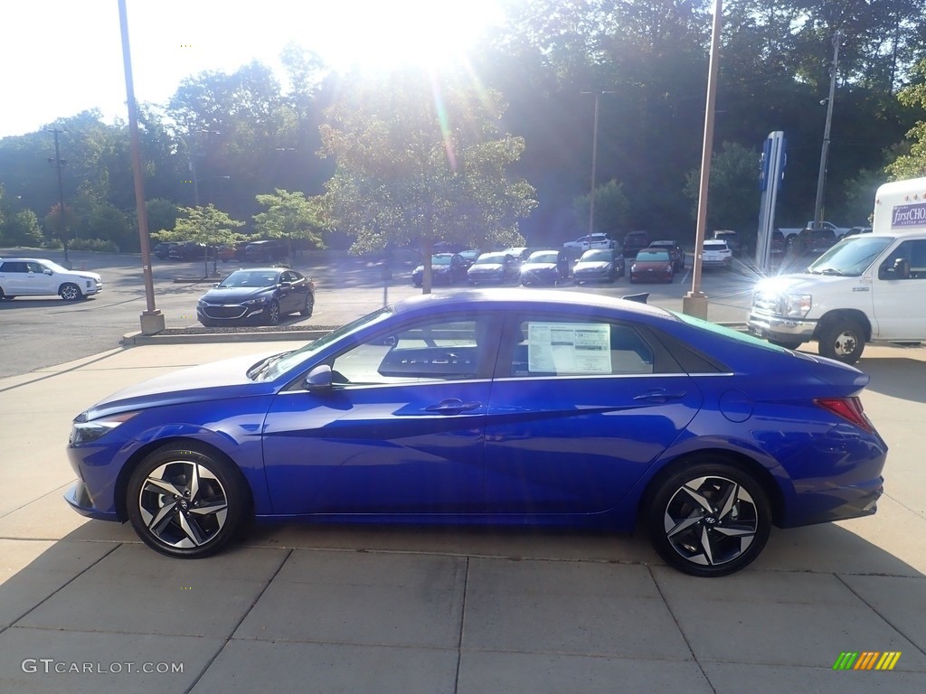 2023 Elantra Limited - Intense Blue / Black photo #6