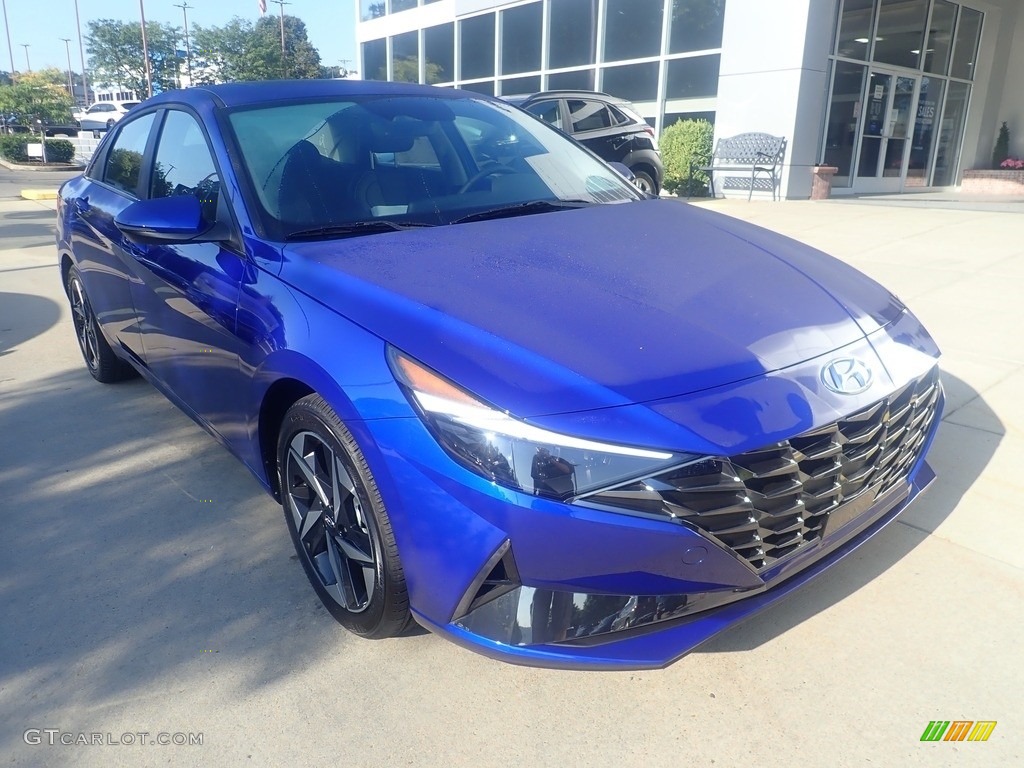 2023 Elantra Limited - Intense Blue / Black photo #9