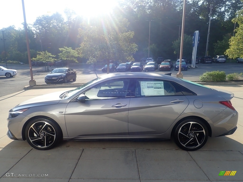 2023 Elantra N-Line - Electric Shadow / Black photo #6