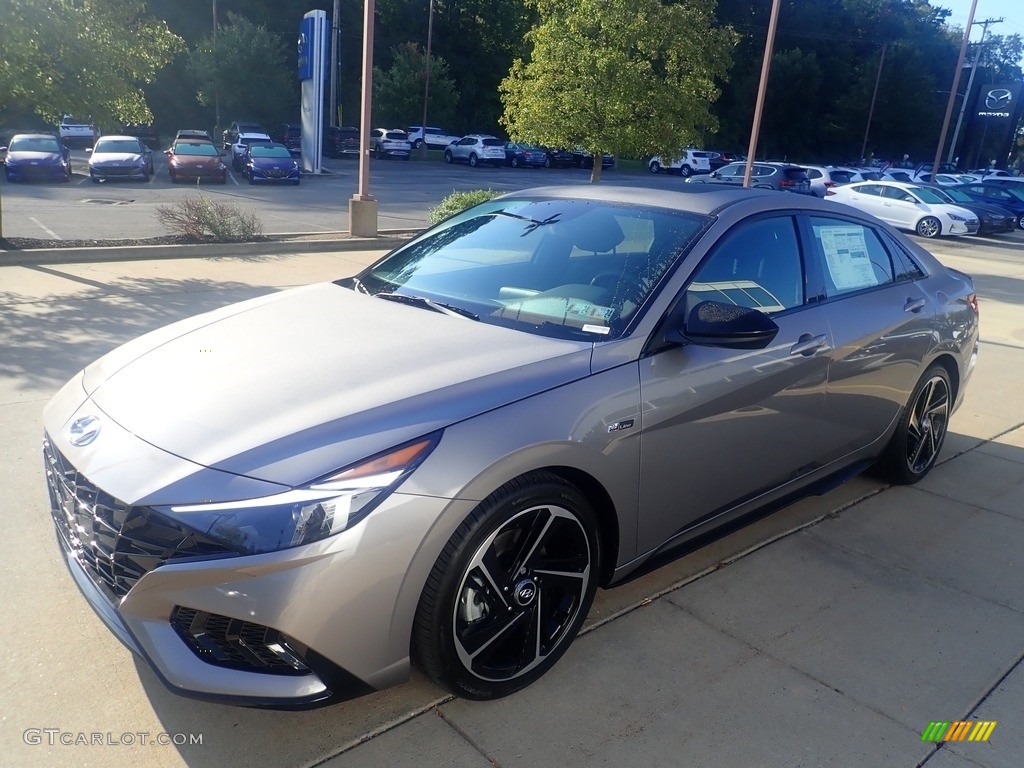 2023 Elantra N-Line - Electric Shadow / Black photo #7