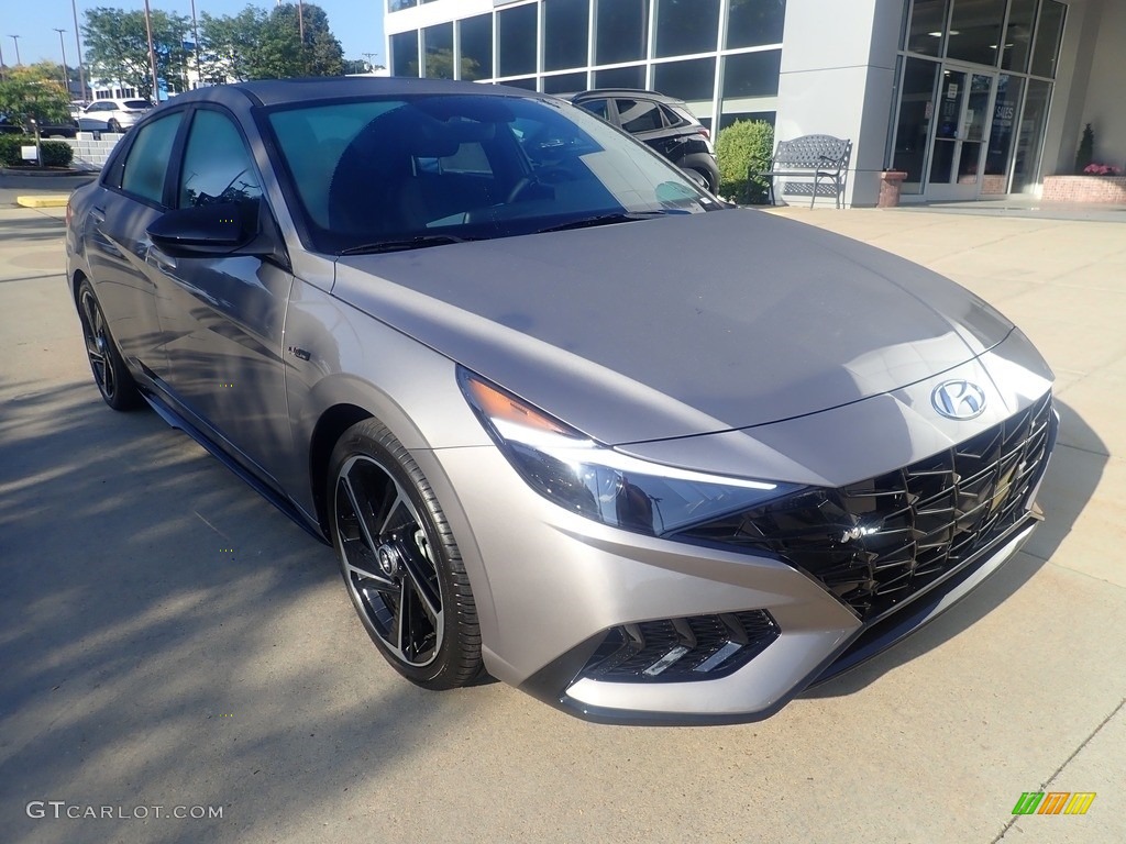 2023 Elantra N-Line - Electric Shadow / Black photo #9